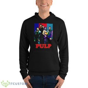 Pulp Band Colored Collage Shirt - Unisex Fleece Pullover Hoodie