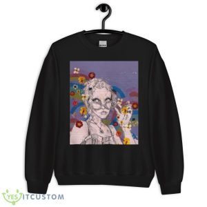 Purple Chloe Moriondo Flower Art Shirt 8 Purple Chloe Moriondo Flower Art Shirt - Unisex Crewneck Sweatshirt