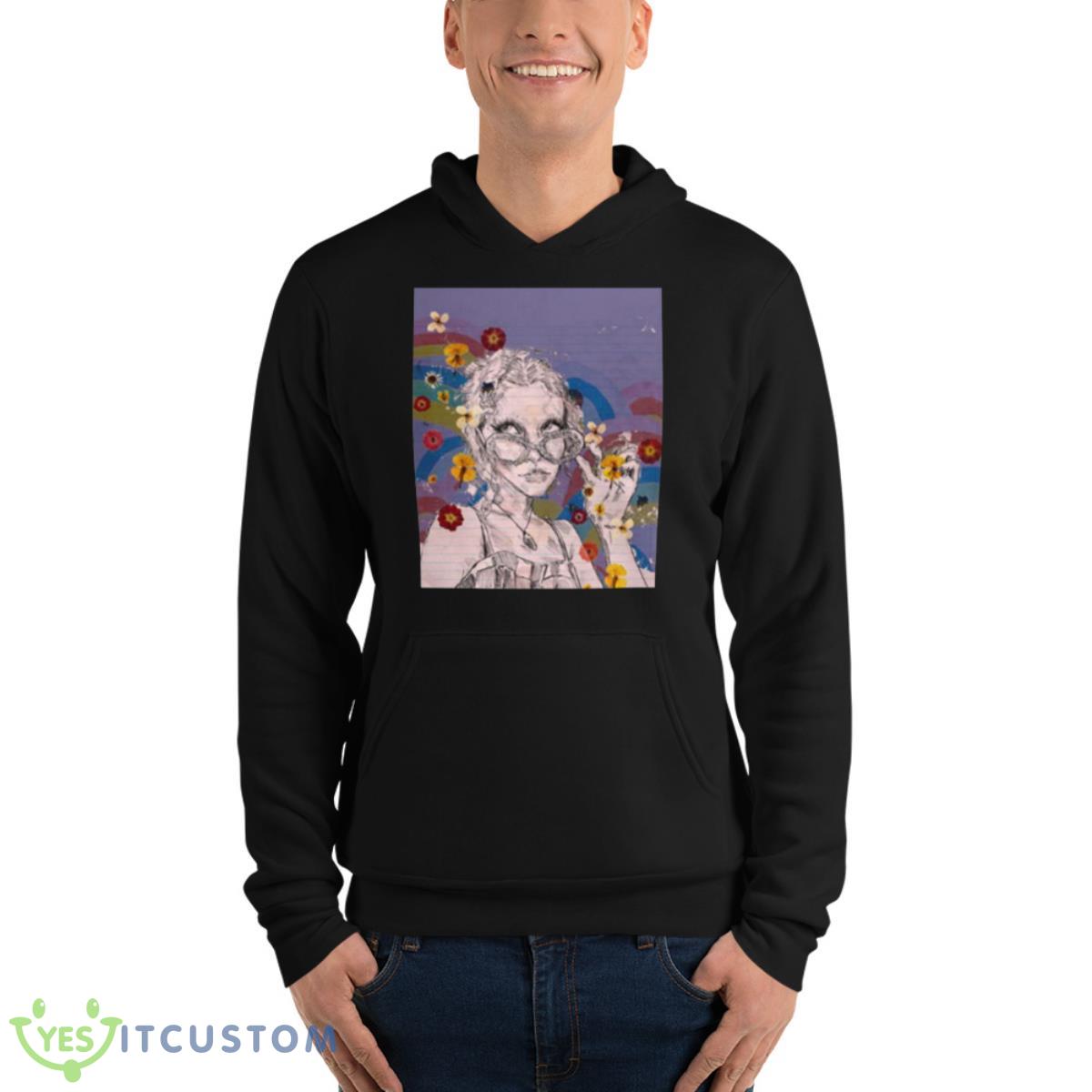 Purple Chloe Moriondo Flower Art Shirt 13 Purple Chloe Moriondo Flower Art Shirt - Unisex Fleece Pullover Hoodie