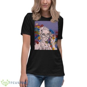 Purple Chloe Moriondo Flower Art Shirt 11 Purple Chloe Moriondo Flower Art Shirt - Women's Relaxed Short Sleeve Jersey Tee