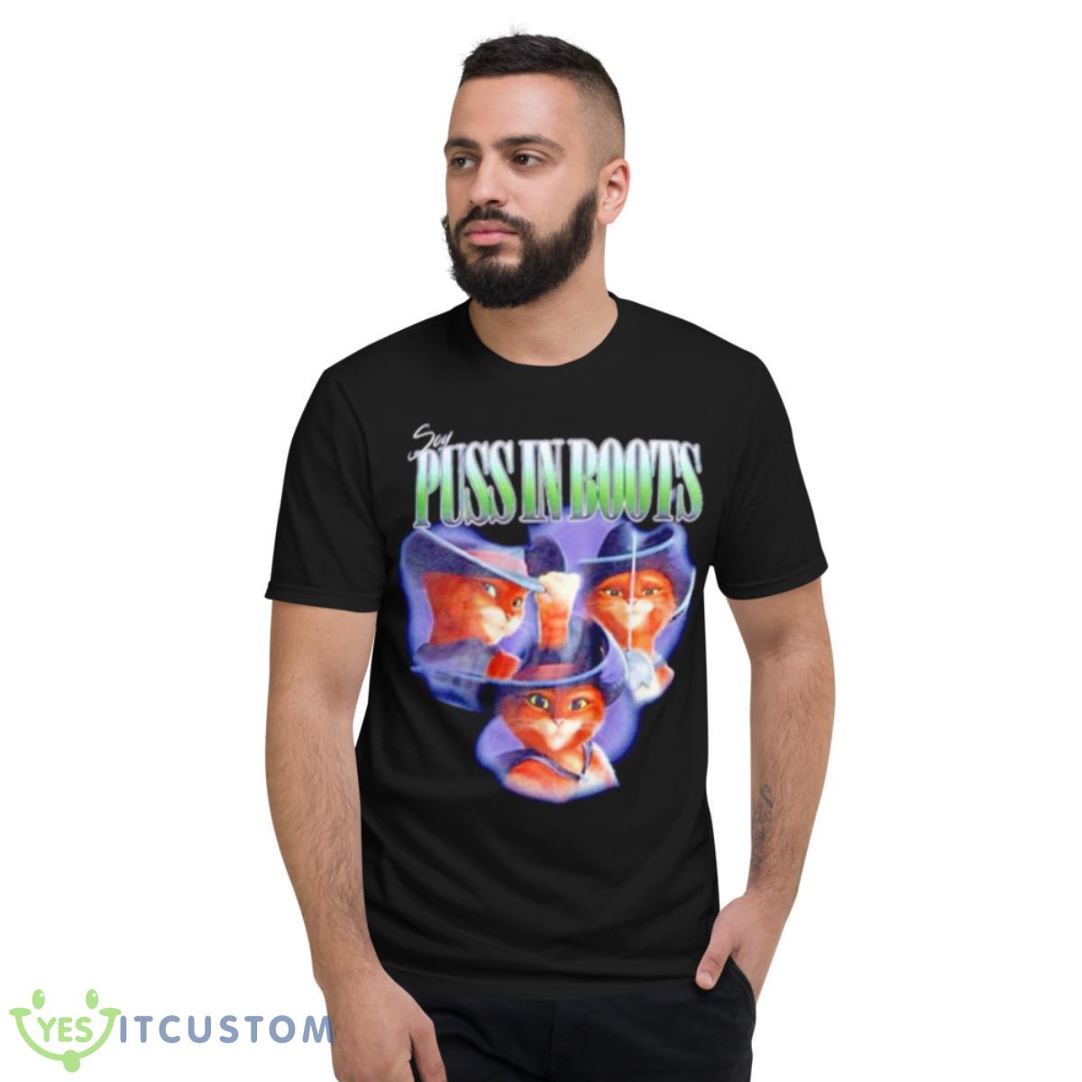 Puss In Boots Retro Portrait Shirt 2 Puss In Boots Retro Portrait Shirt - Short Sleeve T-Shirt