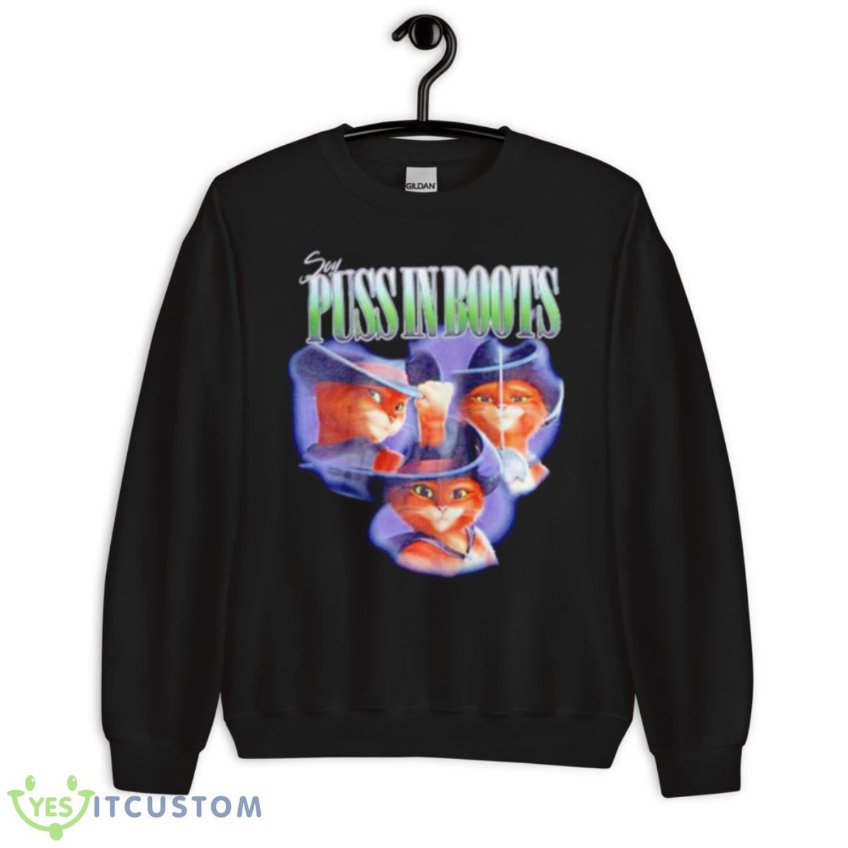Puss In Boots Retro Portrait Shirt 13 Puss In Boots Retro Portrait Shirt - Unisex Crewneck Sweatshirt