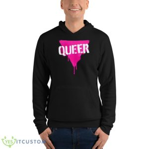 Queer Pink Shirt 9 Queer Pink Shirt - Unisex Fleece Pullover Hoodie
