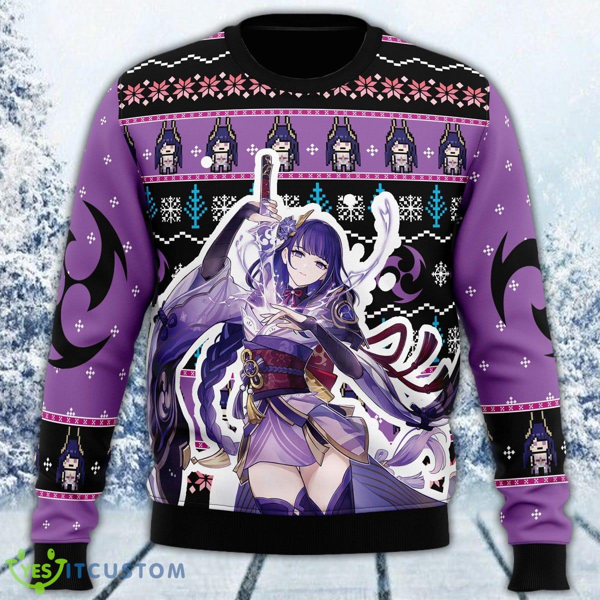 Raiden Genshin Impact Ugly Sweater Men And Women Gift For Christmas 5 Raiden Genshin Impact Ugly Sweater Men And Women Gift For Christmas - Raiden Genshin Impact Ugly Christmas Sweater_1