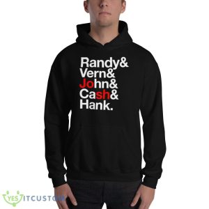 randy Vern John Cash Hank shirt - 18500 Unisex Heavy Blend Hooded Sweatshirt