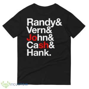 randy Vern John Cash Hank shirt - 980 Lightweight Fashion Short Sleeve T-Shirt