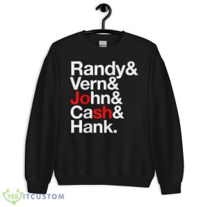 randy Vern John Cash Hank shirt - 18000 Unisex Heavy Blend Crewneck Sweatshirt