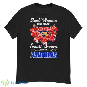 Real Women Love Hockey Smart Women Love The Panthers Signatures Shirt - G500 Men’s Classic T-Shirt