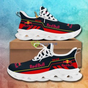 Red Bull Sport Sneaker Cars And Motorcycles Custom Name Max Soul Shoes - Red Bull_2