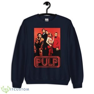Red Graphic Pulp Band Shirt - Unisex Crewneck Sweatshirt-1