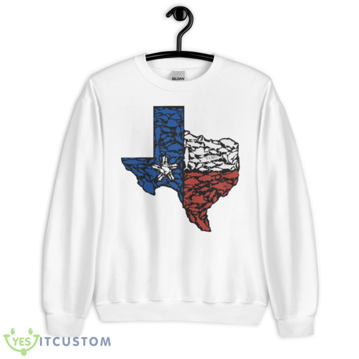 red tuna Texas flag shirt 2 red tuna Texas flag shirt - Unisex Heavy Blend Crewneck Sweatshirt
