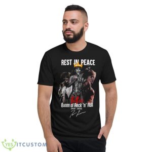 Rest In Peace Tina Turner Queen Of Rock ‘N’ Roll 1939 2023 Signature Shirt - Short Sleeve T-Shirt