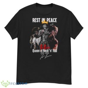 Rest In Peace Tina Turner Queen Of Rock ‘N’ Roll 1939 2023 Signature Shirt - G500 Men’s Classic T-Shirt