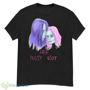 Retro Art Couple Free Pussy Riot Shirt - G500 Men’s Classic T-Shirt