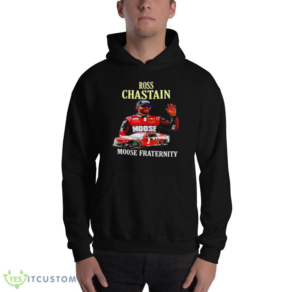 Ross Chastain moose fraternity Funny Shirt 2 Ross Chastain moose fraternity Funny Shirt - 18500 Unisex Heavy Blend Hooded Sweatshirt