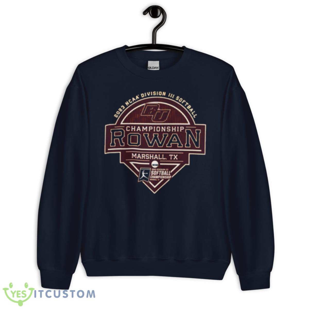 Rowan University 2023 NCAA Division III Softball Championship Rowan Shirt 2 Rowan University 2023 NCAA Division III Softball Championship Rowan Shirt - Unisex Crewneck Sweatshirt-1