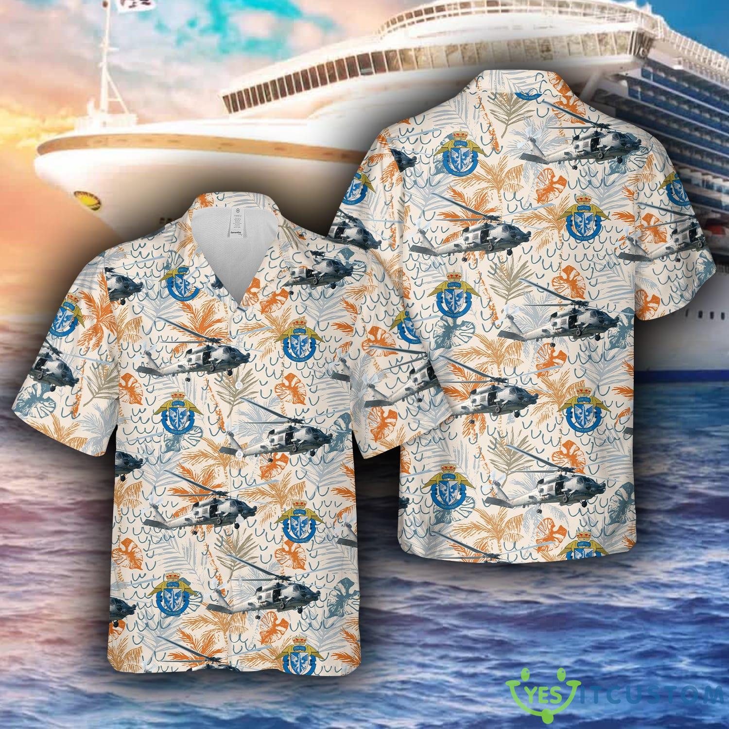 Royal Danish Air Force Eskadrille 723 MH-60R Seahawk Hawaiian Shirt 2 Royal Danish Air Force Eskadrille 723 MH-60R Seahawk Hawaiian Shirt - Royal Danish Air Force Eskadrille 723 MH-60R Seahawk Hawaiian Shirt