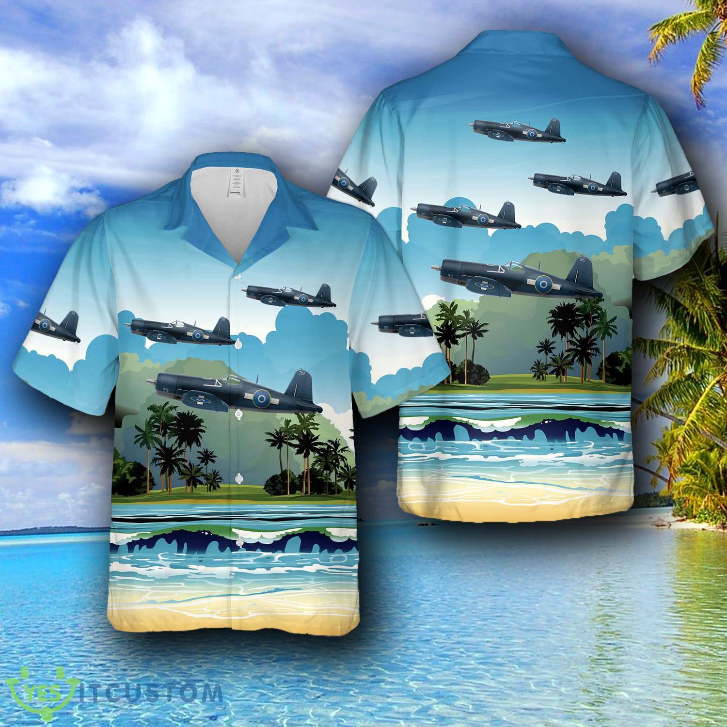 Royal New Zealand AF F4U-1A - 22 Sqn 49944 Hawaiian Shirt For Men And Women 2 Royal New Zealand AF F4U-1A - 22 Sqn 49944 Hawaiian Shirt For Men And Women - Royal New Zealand AF F4U-1A - 22 Sqn 49944 Hawaiian Shirt For Men And Women