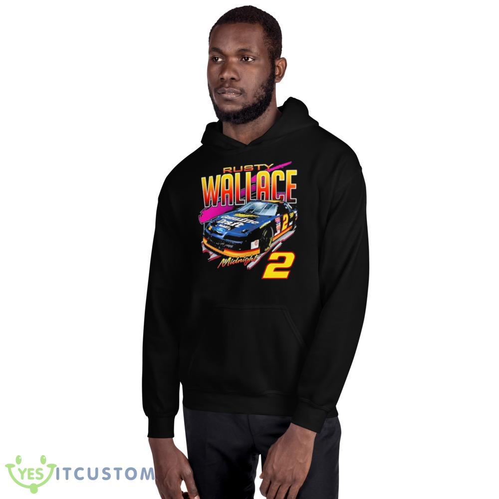 Rusty Wallace midnight 2 car Black T Shirt Mockup 2 Rusty Wallace midnight 2 car Black T Shirt Mockup - 18500 Unisex Heavy Blend Hooded Sweatshirt