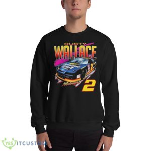 Rusty Wallace midnight 2 car Black T Shirt Mockup - 18000 Unisex Heavy Blend Crewneck Sweatshirt