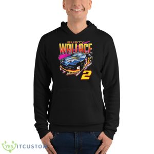 Rusty Wallace Midnight 2 Car Shirt - Unisex Fleece Pullover Hoodie