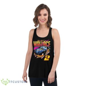 Rusty Wallace Midnight 2 Car Shirt - Women's Flowy Racerback Tank
