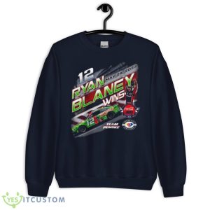 Ryan Blaney Checkered Flag Sports 2023 Coca Cola 600 Race Winner Shirt - Unisex Crewneck Sweatshirt-1