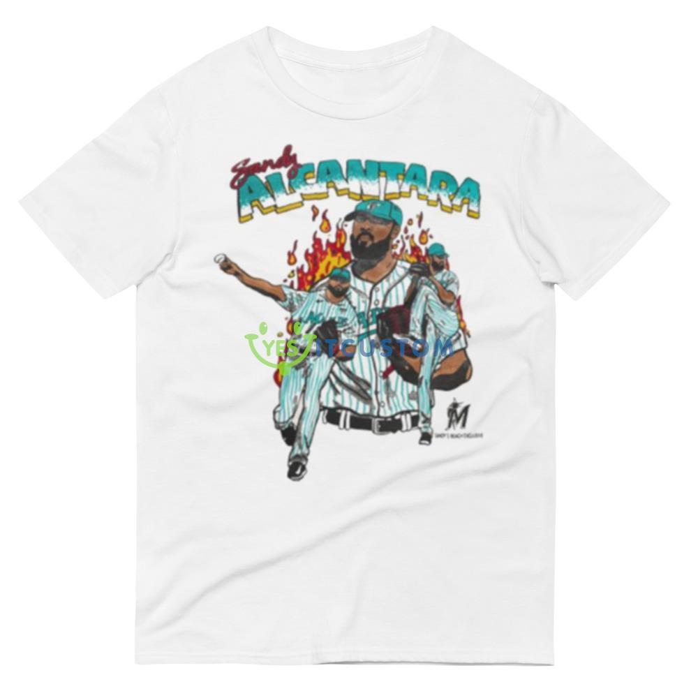 Sandy Alcántara MLB Miami Marlins shirt 4 Sandy Alcántara MLB Miami Marlins shirt - 980 Lightweight Fashion Short Sleeve T-Shirt
