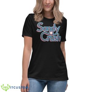 Sandy Crush Baseball Shirt 11 Sandy Crush Baseball Shirt - Women's Relaxed Short Sleeve Jersey Tee