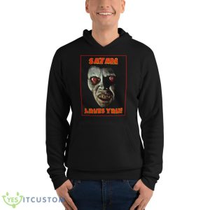 Satan Loves You Exorcist Linda Blair shirt - Unisex Fleece Pullover Hoodie