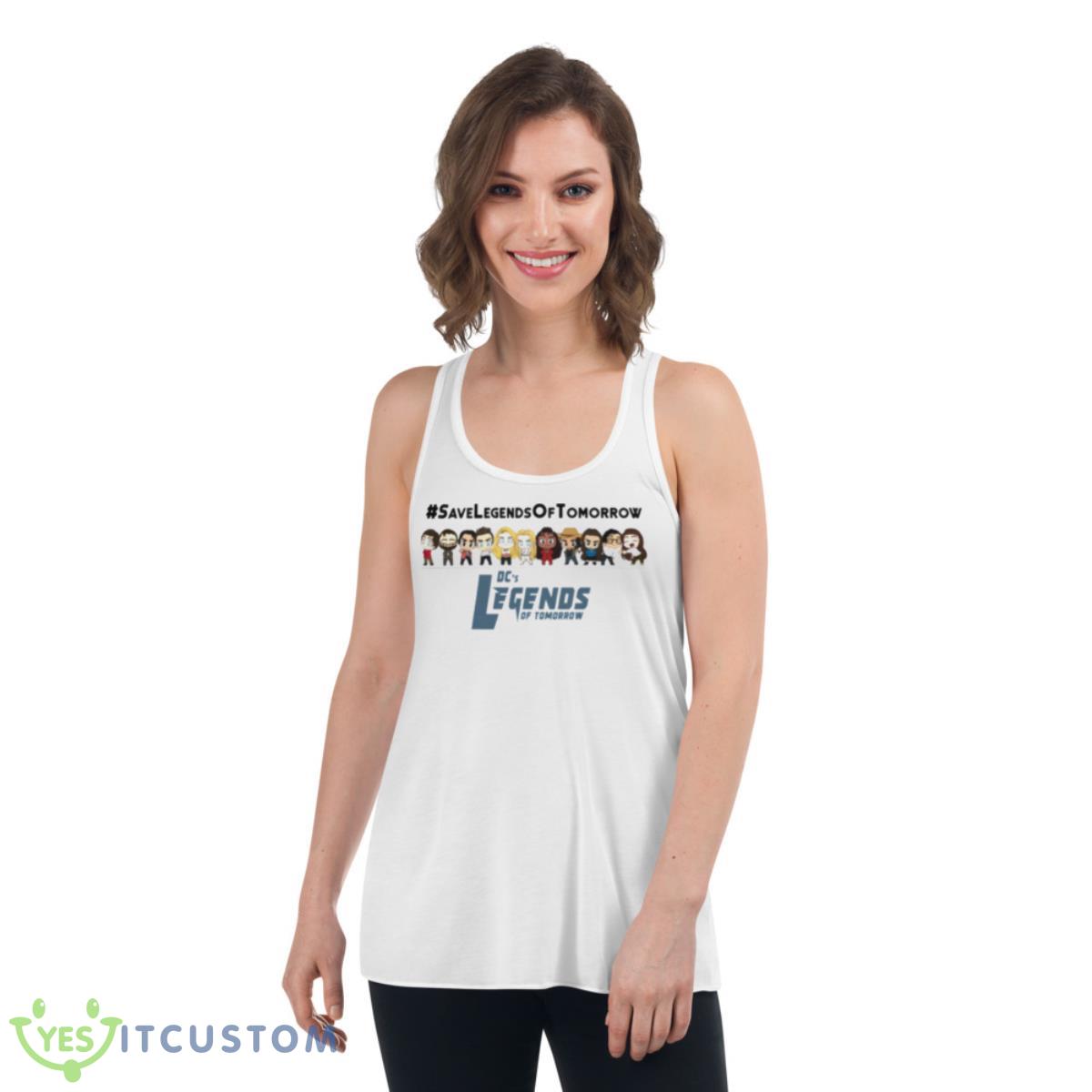 Save Legends Of Tomorrow Group Shirt 4 Save Legends Of Tomorrow Group Shirt - Women's Flowy Racerback Tank