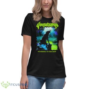 Scary Wolf Goosebumps Shirt - Women's Relaxed Short Sleeve Jersey Tee