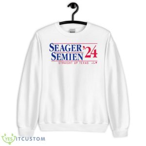 Seager Semien ’24 Straight Up Texas Shirt - Unisex Heavy Blend Crewneck Sweatshirt