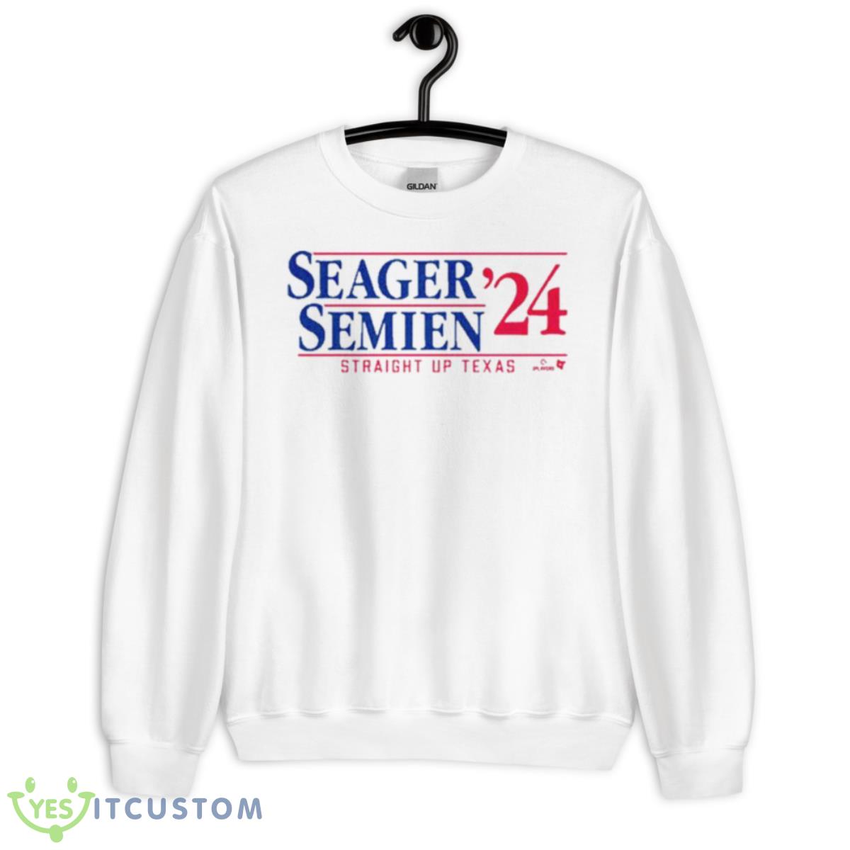Seager Semien ’24 Straight Up Texas Shirt 11 Seager Semien ’24 Straight Up Texas Shirt - Unisex Heavy Blend Crewneck Sweatshirt
