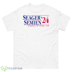 Seager Semien ’24 Straight Up Texas Shirt - 500 Men’s Classic Tee Gildan