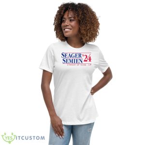Seager Semien ’24 Straight Up Texas Shirt 9 Seager Semien ’24 Straight Up Texas Shirt - Women's Relaxed Short Sleeve Jersey Tee