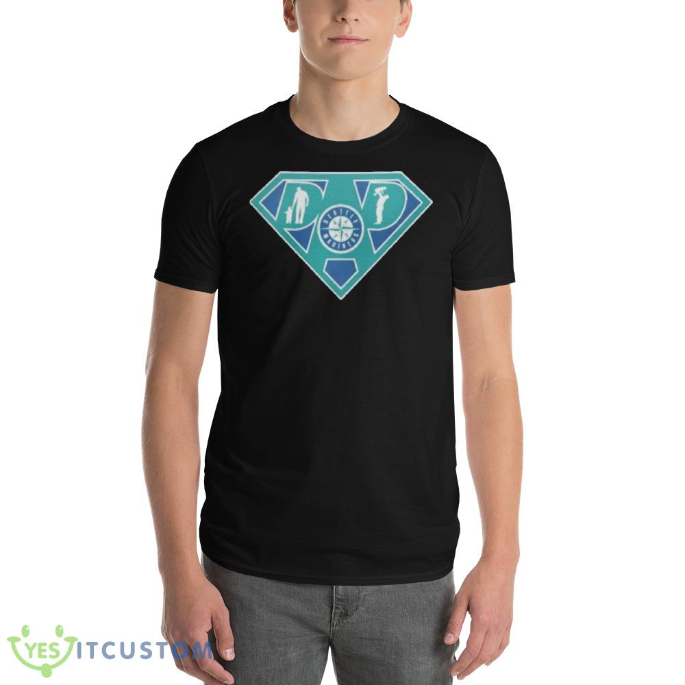 seattle Mariners Super dad Black T Shirt Mockup 4 seattle Mariners Super dad Black T Shirt Mockup - 980 Lightweight Fashion Short Sleeve T-Shirt