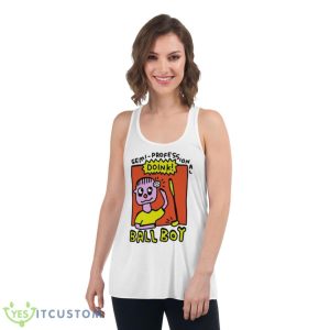 Semi Professional Doink Ball Boy Shirt 8 Semi Professional Doink Ball Boy Shirt - Women's Flowy Racerback Tank