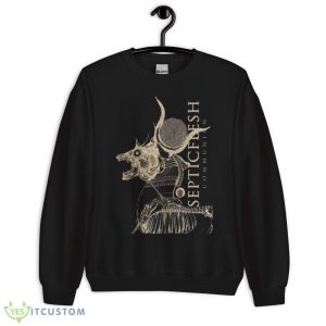 Septicflesh T Black T Shirt Mockup - 18000 Unisex Heavy Blend Crewneck Sweatshirt