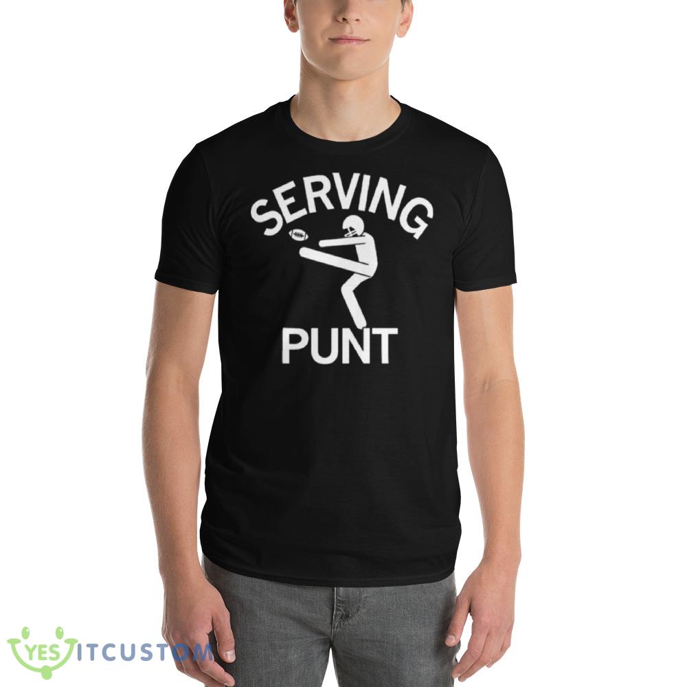 Serving punt Black T Shirt Mockup 4 Serving punt Black T Shirt Mockup - 980 Lightweight Fashion Short Sleeve T-Shirt
