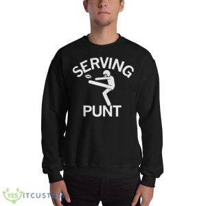 Serving punt Black T Shirt Mockup - 18000 Unisex Heavy Blend Crewneck Sweatshirt