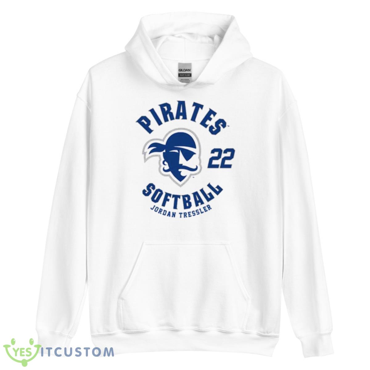 Seton Hall Pirates Jordan Tressler 2023 NCAA Softball shirt 11 Seton Hall Pirates Jordan Tressler 2023 NCAA Softball shirt - Unisex Heavy Blend Hooded Sweatshirt
