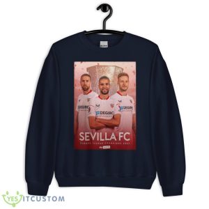 Sevilla Win The Europa League For The Seventh Time UEFA Champions Shirt - Unisex Crewneck Sweatshirt-1