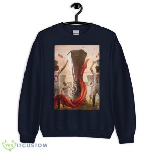 Sevilla Wins 7th UEFA Championship Shirt - Unisex Crewneck Sweatshirt-1