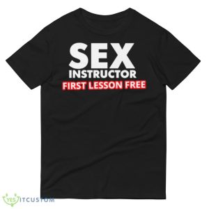 sex instructor first lesson free Black T Shirt 8 sex instructor first lesson free Black T Shirt - 980 Lightweight Fashion Short Sleeve T-Shirt
