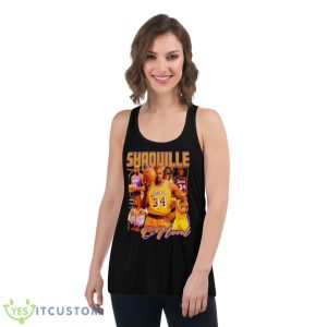 Shaquille O’neal Los Angeles Lakers 3x Finals MVP Shirt 10 Shaquille O’neal Los Angeles Lakers 3x Finals MVP Shirt - Women's Flowy Racerback Tank