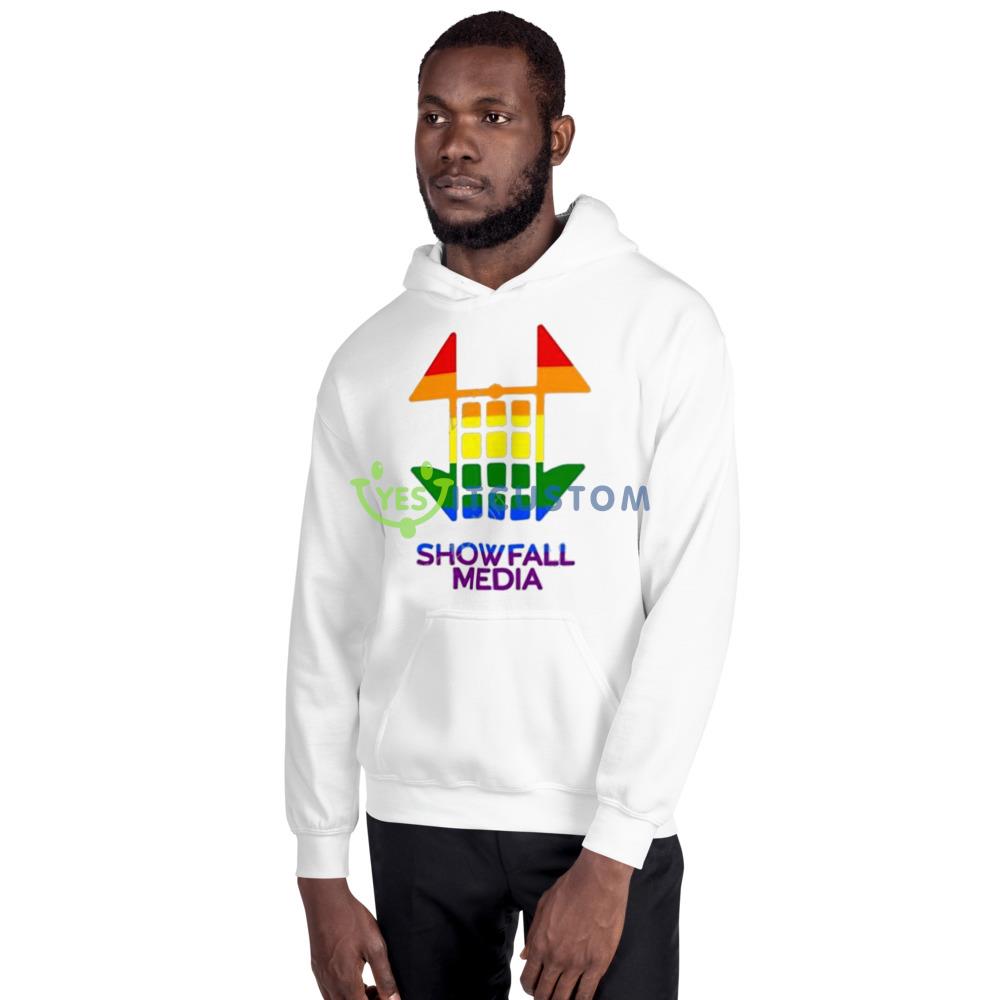 Showfall Media New White T Shirt Mockup 2 Showfall Media New White T Shirt Mockup - 18500 Unisex Heavy Blend Hooded Sweatshirt