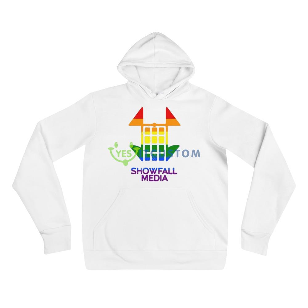 Showfall Media New White T Shirt Mockup 3 Showfall Media New White T Shirt Mockup - 3719 Unisex Fleece Pullover Hoodie