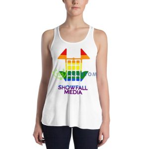 Showfall Media New White T Shirt Mockup 9 Showfall Media New White T Shirt Mockup - 8800 Women's Flowy Racerback Tank