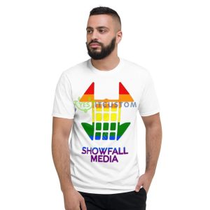 Showfall Media New White T Shirt Mockup 10 Showfall Media New White T Shirt Mockup - 980 Lightweight Fashion Short Sleeve T-Shirt